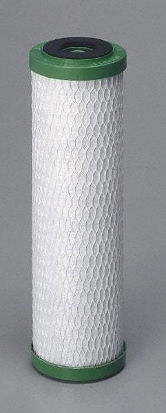 Pentair - 2-7/8" OD, 0.5µ, Carbon Briquette/Resin Giardia & Cryptosporidium Reduction Cartridge Filter - 9-3/4" Long, Reduces Tastes, Odors & Sediments - Benchmark Tooling