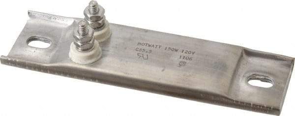 Hotwatt - 120 Volt, 150 Watt, 5-1/2" Long Channel Strip Heater - 1" Hot Length, 50 Watt per Sq In - Benchmark Tooling