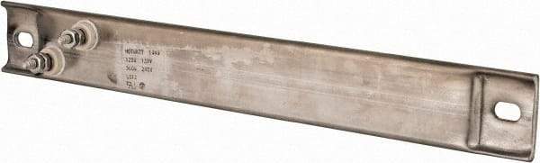 Hotwatt - 240 Volt, 500 Watt, 12" Long Channel Strip Heater - 7-1/4" Hot Length, 25 Watt per Sq In - Benchmark Tooling