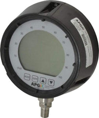 Made in USA - 4-1/2" Dial, 1/4 Thread, 0-500 Scale Range, Pressure Gauge - Lower Connection Mount, Accurate to 0.25% of Scale - Benchmark Tooling