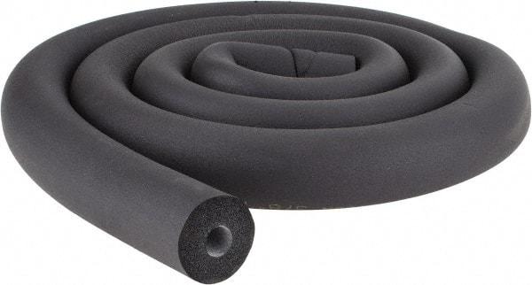 Made in USA - 1/2" Thick x 6' Long, Elastomeric Flexible Pipe Insulation - -40 to 220°F - Benchmark Tooling