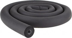 Made in USA - 1/2" Thick x 6' Long, Elastomeric Flexible Pipe Insulation - -40 to 220°F - Benchmark Tooling