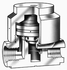 Simtech - 1/2" NPTF Diaphram Operated Valve - 125 Max psi, PP/EPDM Material - Benchmark Tooling