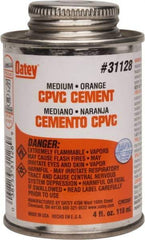 Oatey - 4 oz Medium Bodied Cement - Orange, Use with CPVC & CTS up to 6" Diam - Benchmark Tooling