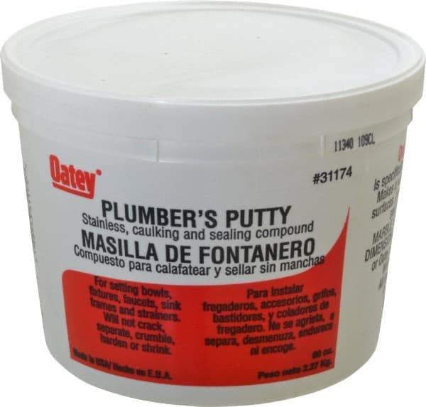 Oatey - Putty Type: Plumber's Putty Container Size: 5 Lbs. - Benchmark Tooling