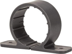 Oatey - 1-1/2" Pipe, Standard Pipe Clamp - Gray, Polypropylene - Benchmark Tooling