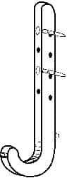 Oatey - 1/2" Pipe, ABS CTS Pipe Hook - 4" Long - Benchmark Tooling