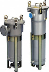 Parker - 2 Inch, Stainless Steel, Bag Filter Housing - Flange End Connection, 80 GPM Max Flow - Benchmark Tooling