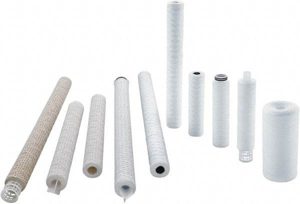 Parker - 2-1/2" OD, 50µ, Cotton String-Wound Cartridge Filter - 30" Long - Benchmark Tooling