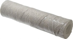 Parker - 2-1/2" OD, 10µ, Acetate Cotton String-Wound Cartridge Filter - 10" Long - Benchmark Tooling