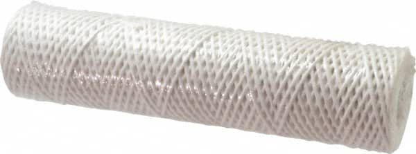 Parker - 2-1/2" OD, 25µ, Acetate Cotton String-Wound Cartridge Filter - 10" Long - Benchmark Tooling