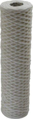 Parker - 2-1/2" OD, 50µ, Cotton String-Wound Cartridge Filter - 10" Long - Benchmark Tooling