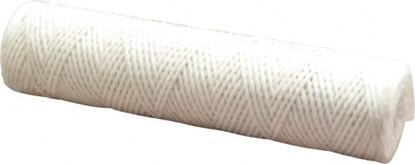 Parker - 2-1/2" OD, 10µ, Acetate Cotton String-Wound Cartridge Filter - 10" Long - Benchmark Tooling