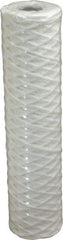 Parker - 2-1/2" OD, 1µ, Cotton String-Wound Cartridge Filter - 10" Long - Benchmark Tooling