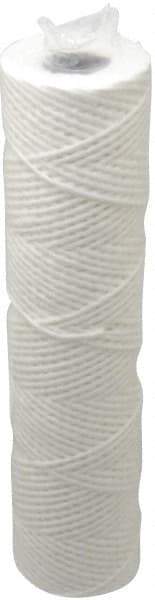 Parker - 2-1/2" OD, 10µ, Cotton String-Wound Cartridge Filter - 10" Long - Benchmark Tooling