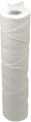 Parker - 2-1/2" OD, 10µ, Cotton String-Wound Cartridge Filter - 10" Long - Benchmark Tooling