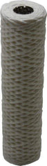 Parker - 2-1/2" OD, 50µ, Cotton String-Wound Cartridge Filter - 10" Long - Benchmark Tooling