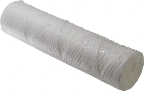 Parker - 2-1/2" OD, 25µ, Polypropylene Cotton String-Wound Cartridge Filter - 10" Long - Benchmark Tooling