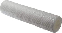 Parker - 2-1/2" OD, 50µ, Polypropylene Cotton String-Wound Cartridge Filter - 10" Long - Benchmark Tooling