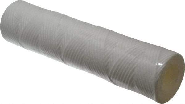 Parker - 2-1/2" OD, 10µ, Polypropylene Cotton String-Wound Cartridge Filter - 10" Long - Benchmark Tooling