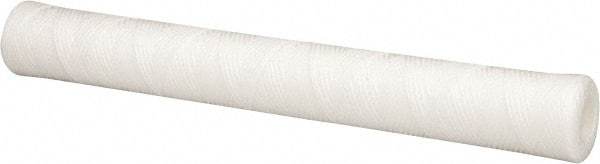 Parker - 2-1/2" OD, 10µ, Polypropylene Cotton String-Wound Cartridge Filter - 20" Long - Benchmark Tooling