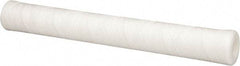 Parker - 2-1/2" OD, 10µ, Polypropylene Cotton String-Wound Cartridge Filter - 20" Long - Benchmark Tooling