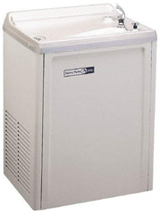 Halsey Taylor - 7.6 GPH Cooling Capacity Compact Flush Wall Mounted Water Cooler & Fountain - Vinyl Cabinet, 370 Watts, 4.0 Full Load Amperage, 0.16 hp - Benchmark Tooling