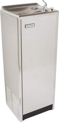 Halsey Taylor - 14 GPH Cooling Capacity Deluxe Floor Standing Water Cooler & Fountain - In-Wall, 0.2 hp, Stainless Steel - Benchmark Tooling