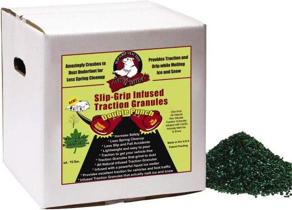 Bare Ground Solutions - 15 Lb Box Calcium Chloride Granules - Effective to -20°F - Benchmark Tooling