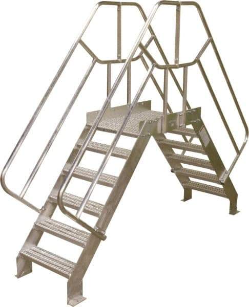 Cotterman - 85" 6 Step Crossover Bridge - Crossover, 500 Lb Capacity, 40" Base Width x 32" Base Depth - Benchmark Tooling