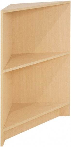 ECONOCO - 1 Shelf, Closed Shelving Corner Block - 20 Inch Wide x 20 Inch Deep x 38 Inch High, Maple - Benchmark Tooling