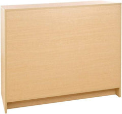 ECONOCO - 3 Shelf, Closed Shelving Wrap Counter - 20 Inch Wide x 20 Inch Deep x 38 Inch High, Maple - Benchmark Tooling