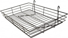 ECONOCO - 4-1/2 High, Open Shelving Accessory/Component - Semi-Gloss Finish, 24" Long, Use with Wire Grid Panels - Benchmark Tooling