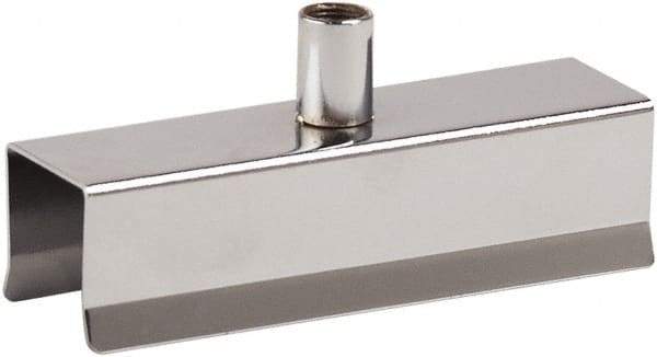 ECONOCO - Open Shelving Accessory/Component - Chrome Plated Finish, Use with 1" Square Tubing - Benchmark Tooling