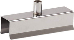 ECONOCO - Open Shelving Accessory/Component - Chrome Plated Finish, Use with 1" Square Tubing - Benchmark Tooling