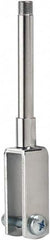 ECONOCO - Open Shelving Accessory/Component - Chrome Plated Finish, Use with 1/2 x 1-1/2" Rectangular Tubing - Benchmark Tooling