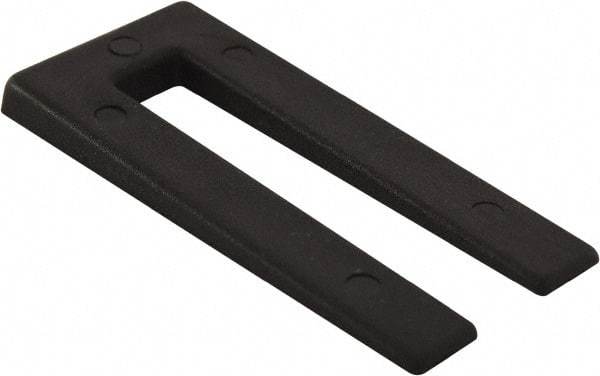 Precision Brand - 500 Piece, 2" Wide x 3" Long Polystyrene Taper Shim - Black, ±10% Tolerance - Benchmark Tooling