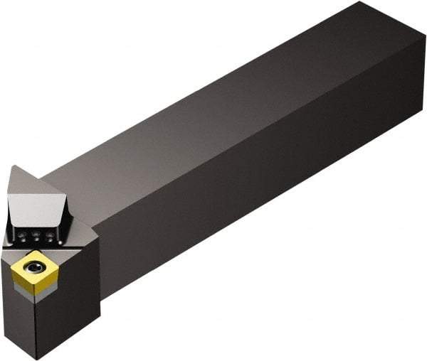 Sandvik Coromant - SCLC, Right Hand Cut, -5° Lead Angle, 16mm Shank Height x 16mm Shank Width, Neutral Rake Indexable Turning Toolholder - 100mm OAL, CCMT 09 T3 08 Insert Compatibility, Series CoroTurn 107 - Benchmark Tooling