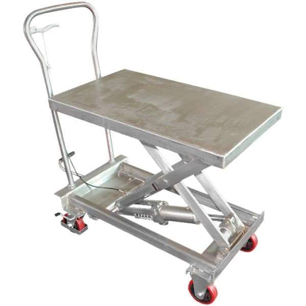 Vestil - 400 Lb Capacity Manual Scissor Lift - 12-3/4" to 36-1/2" Lift Height, 32-3/4" Platform Length x 19-1/2" Platform Width - Benchmark Tooling