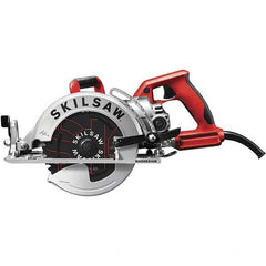 Skilsaw - 15 Amps, 7-1/4" Blade Diam, 5,300 RPM, Electric Circular Saw - 120 Volts, 8' Cord Length, 5/8" Arbor Hole, Left Blade - Benchmark Tooling