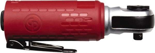 Chicago Pneumatic - 1/4" Drive, 270 RPM, 27 Ft/Lb Torque Ratchet Wrench - Inline Handle, 12 CFM, 90 psi, 1/4" NPT Inlet - Benchmark Tooling