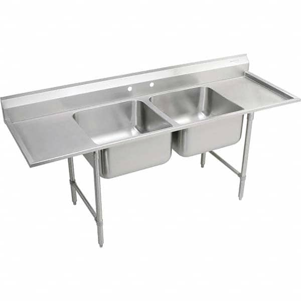 ELKAY - Stainless Steel Sinks Type: Scullery Sink Outside Length: 77-1/4 (Inch) - Benchmark Tooling