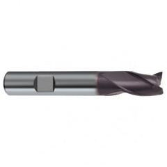 3mm Dia. x 50mm Overall Length 3-Flute Square End Solid Carbide SE End Mill-Weldon Shank-Center Cut-Firex - Benchmark Tooling