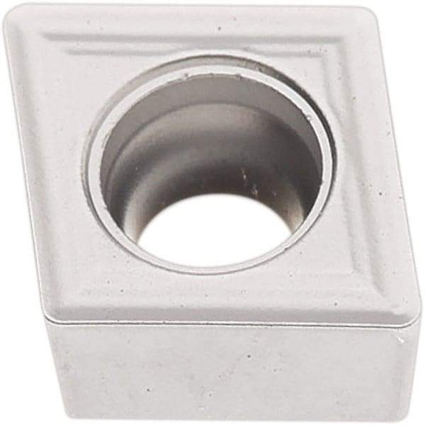 Seco - CCMT21.51 M3 Grade TP2501 Carbide Turning Insert - Al2O3 Finish, 80° Diamond, 1/4" Inscr Circle, 3/32" Thick, 1/64" Corner Radius - Benchmark Tooling