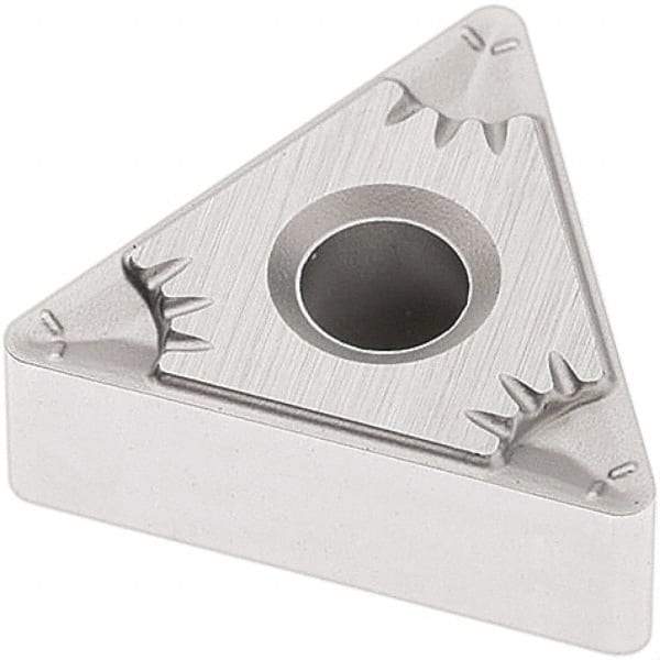 Seco - TNMG332 MF5 Grade TP2501 Carbide Turning Insert - Al2O3 Finish, 60° Triangle, 3/8" Inscr Circle, 3/16" Thick, 1/32" Corner Radius - Benchmark Tooling