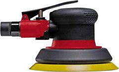 Chicago Pneumatic - 12,000 OPM, 19 CFM Air Consumption, 90 psi Air Pressure, Palm Air Orbital Sander - Round Pad, Hook & Loop Backing, 1/4" Inlet - Benchmark Tooling