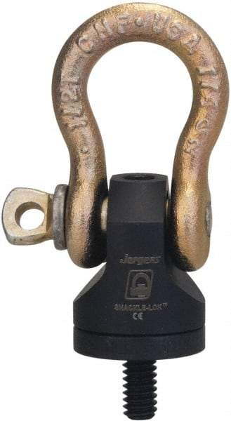 Jergens - 7,000 Lb Load Capacity Hoist Ring - M30 x 3.5 Thread, Alloy Steel - Benchmark Tooling