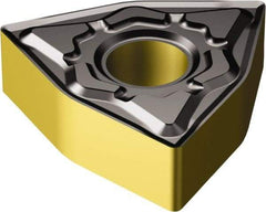 Sandvik Coromant - WNMG431 KF Grade 3225 Carbide Turning Insert - TiCN/AI2O3/TiN Finish, 80° Trigon, 1/2" Inscr Circle, 3/16" Thick, 1/64" Corner Radius - Benchmark Tooling