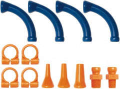 Loc-Line - 1/4" Hose Inside Diam, Coolant Hose Extended Elbow - For Use with Loc-Line Modular Hose System - Benchmark Tooling