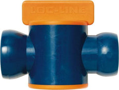 Loc-Line - 3/4" ID Coolant Hose In-Line Valve - Female to Ball Connection, Acetal Copolymer Body, Unthreaded, Use with Loc-Line Modular Hose Systems - Benchmark Tooling